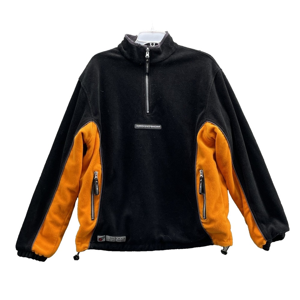 VTG Joe Rocket‎ Racing Jacket Med Reversible Fleece Performance Moto Bike Sport